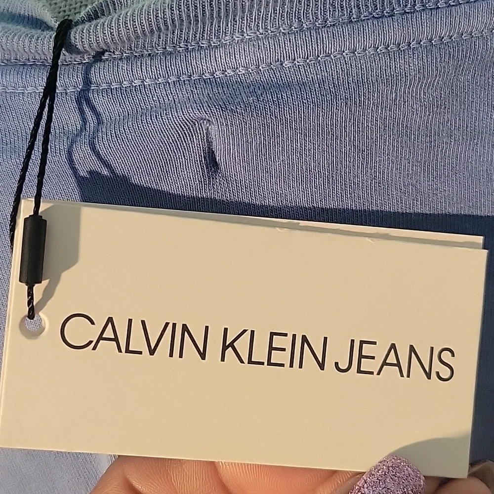 Calvin Klein Jeans Women's Long Sleeve Cotton Tie-Dyed T-Shirt, Size: NWT - Picture 2 of 11